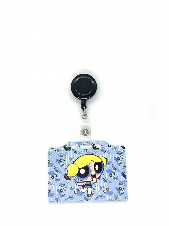 Sağlıkçı Shopping PowerPuff Girls Bubbles Temalı Yatay Kart Kabı Kart Koruyucu