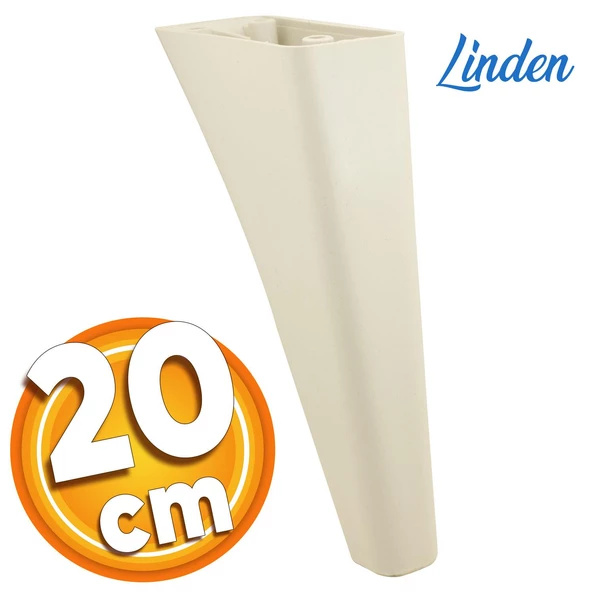 Linden Lüks Mobilya Kanepe Tv Ünitesi Koltuk Ayağı 20 Cm Krem Konsol Ayakları