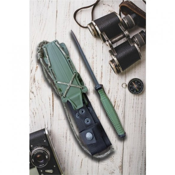 Tekinhediyelik Outdoor Çakı Bıçak Aksesuar Kamp Malzemesi Gerber Tiger Tactical Bıçak Kılıflı - 4