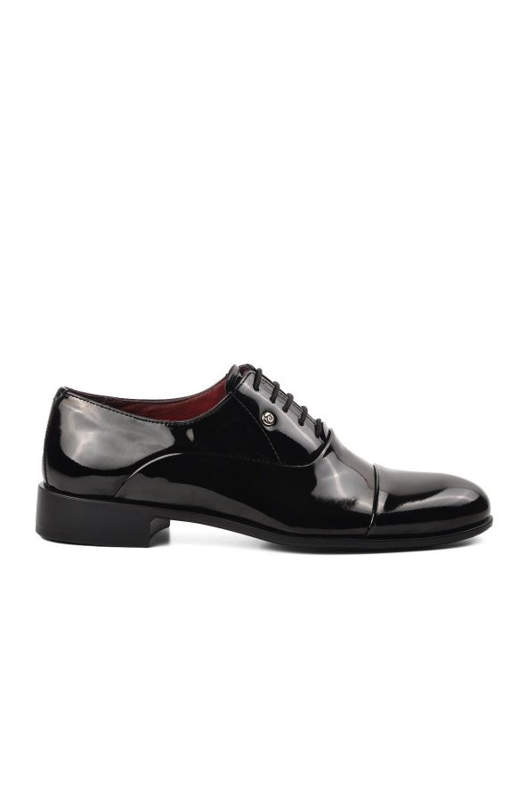 Pierre Cardin 7018 Siyah Rugan Hakiki Deri Erkek Klasik Ayakkabı