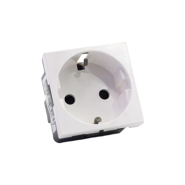 ŞEBEKE PRİZİ 45X45 TEKLİ SİSTEM ARMADA WHITE - 3