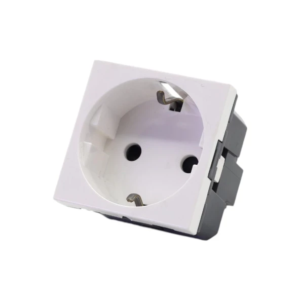 ŞEBEKE PRİZİ 45X45 TEKLİ SİSTEM ARMADA WHITE - 2