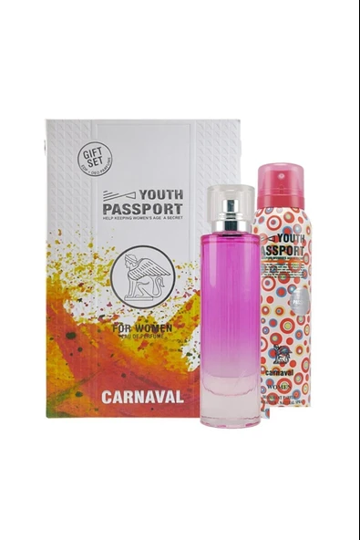 Youth Passport Carnaval Edp 75 ml Kadın Parfümü + Deodorant 150 ml Set