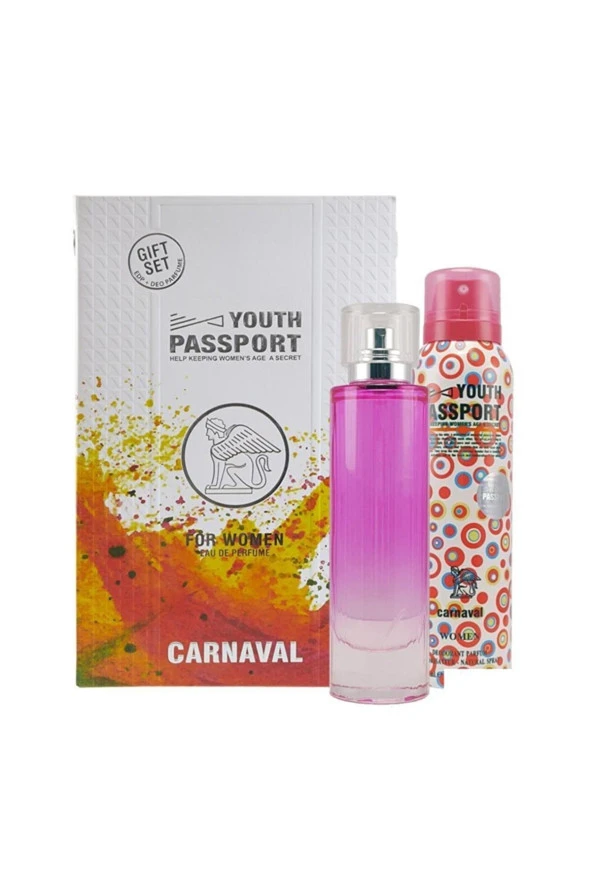 Youth Passport Carnaval Edp 75 ml Kadın Parfümü + Deodorant 150 ml Set