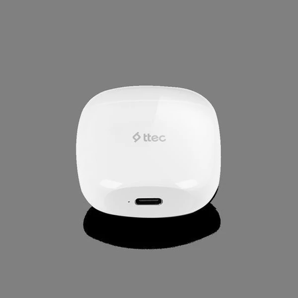 Ttec AirBeat Go Gerçek Kablosuz TWS Bluetooth Kulaklık Beyaz - 2KM141B - Resim 5