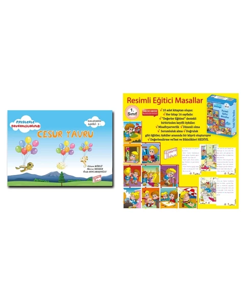 1.Sınıf Cesur Yavru ve Resimli Eğitici Masallar