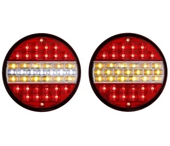 HAMBURGER TİP LEDLİ STOP LAMBA 12 VOLT  4 MODLU 2  ADET - 2