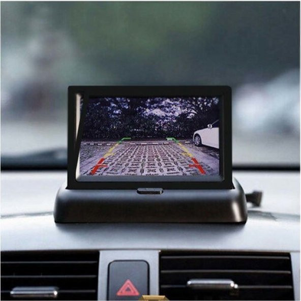 ✅GERİ GÖRÜŞ MONİTÖRÜ 4.3" KATLANABİLİR EKRAN + KAMERA - 4