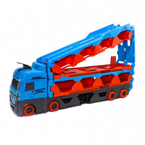 Oyuncak taşıyıcı Tır Dev Boy 200 Cm uzunluk 2 adet Araba - 5