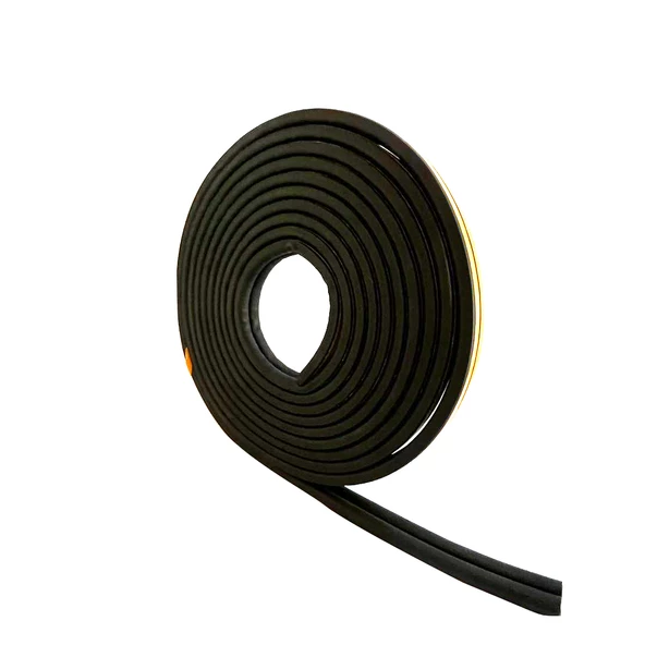 Contacall Bondit 2'li Kauçuk Kapı ve Pencere İzolasyon Bandı/Fitili 5X2-10 Metre Siyah Fitil