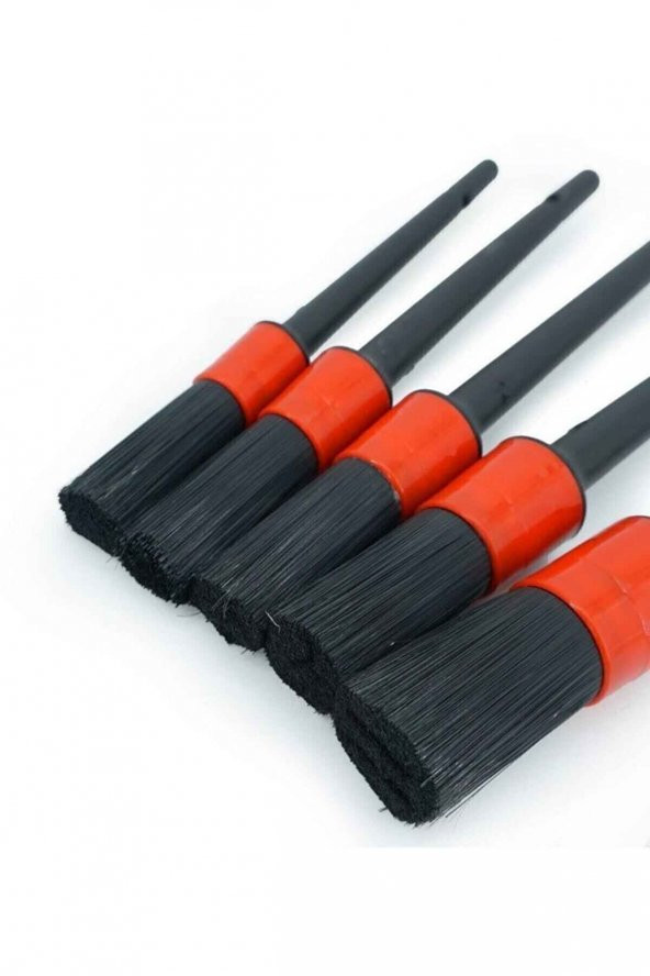 Detail Dash Brush Oto Detay Fırçası Seti 5 li Kaliteli Detaylı Farklı Boyutlarda Fırça Seti - 2