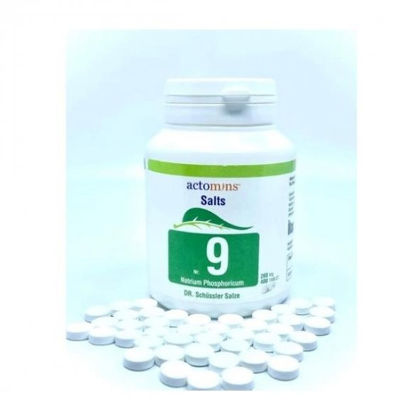 Schüssler Tuzları No9 NatriumphosphoricumD6-400Tablet-SKT:05/2027 - 2