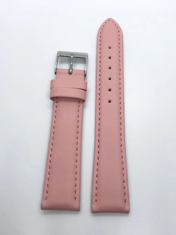HAKİKİ DERİ KAYIŞ 18MM PEMBE SAAT KORDONU