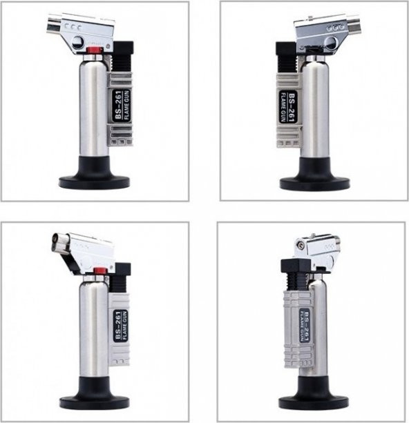 Torch Doldurulabilir Profesyonel Pürmüz Çakmak BS-260 -BS-261 Yedek Gaz Hediyeli - 3