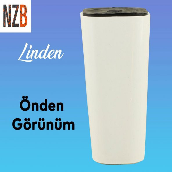 Lüks Mobilya Kanepe Sehpa TV Ünitesi Koltuk Ayağı 12 cm Beyaz Oval Baza Ayak - 5