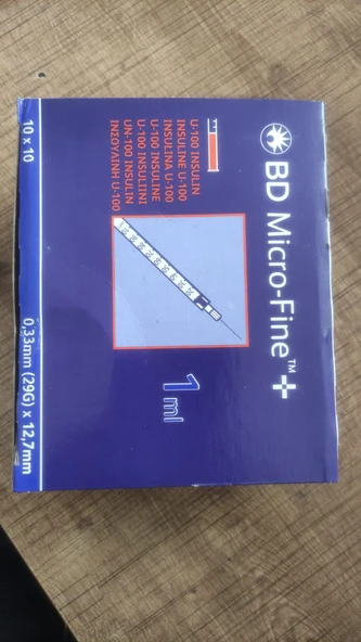 Bd Micro-finePlus 1 ml İnsülin Enjektörü 100 Adet