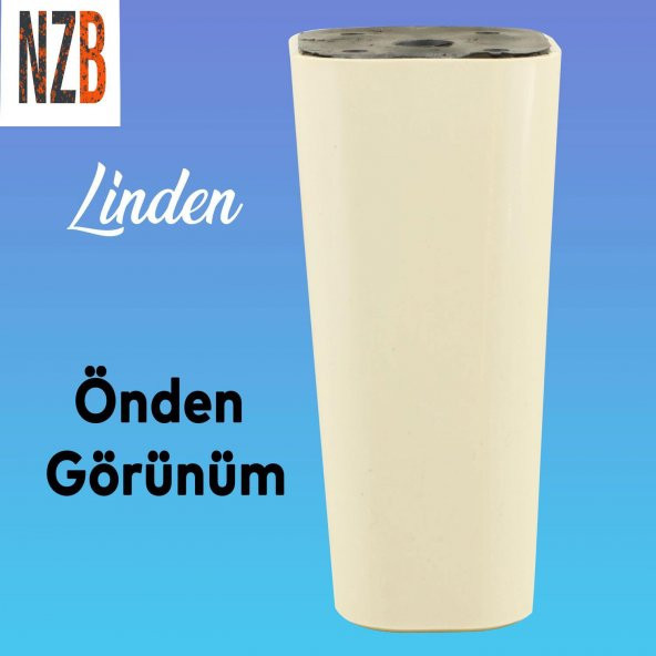 Lüks Mobilya Kanepe Sehpa TV Ünitesi Koltuk Ayağı 12 cm Krem Oval Baza Ayak - Resim 7