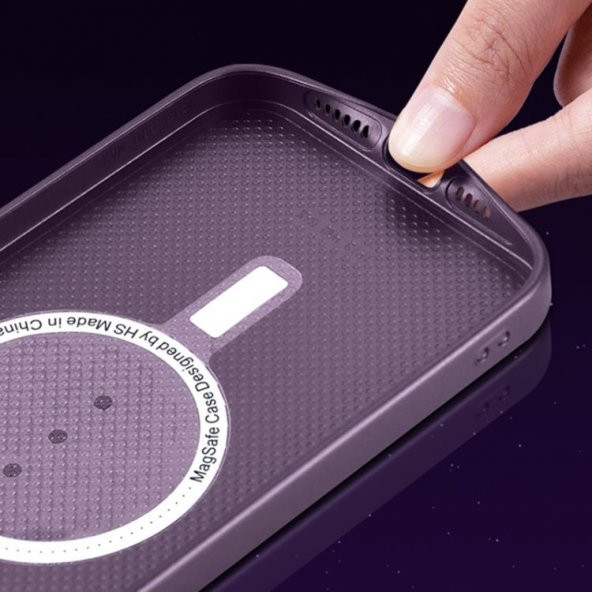 Apple İphone 14 Pro Max Uyumlu Magsafe Ag Glass Buzlu Cep Telefopnu Kılıfı - 12