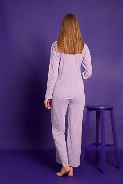 Nisanca Mevsimlik Uzun Kollu Pamuklu Kadın Pijama Takımı - 10