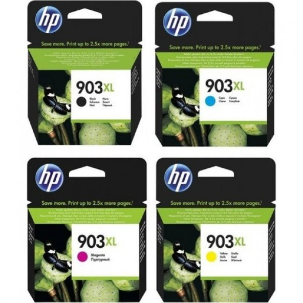 HP 903XL 4 Renk Kartuş Set