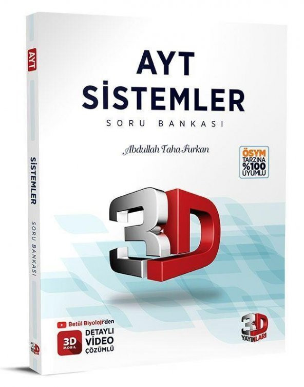 AYT Sistemler Soru Bankası 3D Yayınları