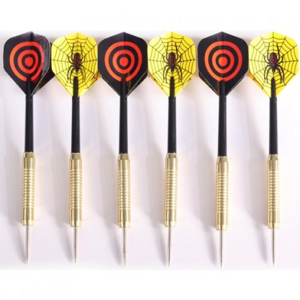 Delta Sisal Dart Seti 45 Cm (18 İnç) Büyük Boy + 6 Dart Oku (18 Gr) Hedef Tahtası - Resim 4