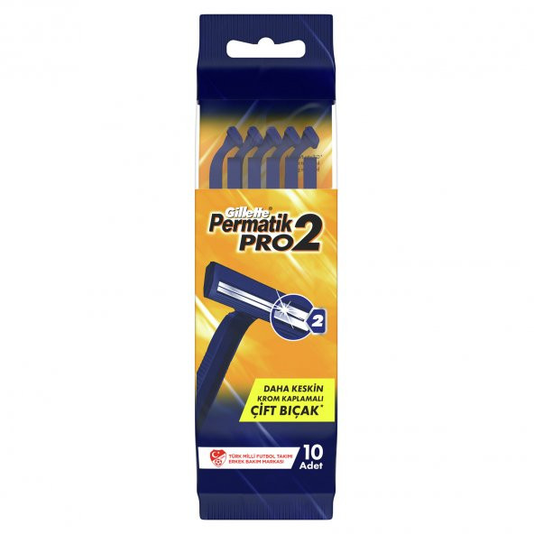 Gillette Permatik Pro2 Kullan At Tıraş Bıçağı 10x2 20 Adet