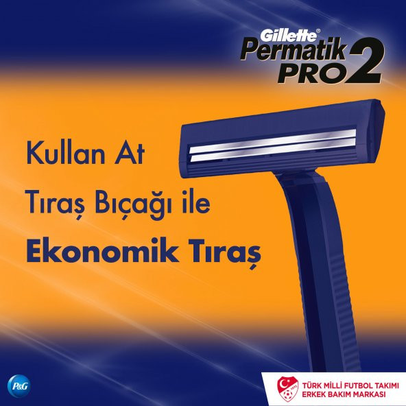 Gillette Permatik Pro2 Kullan At Tıraş Bıçağı 10x2 20 Adet - 4
