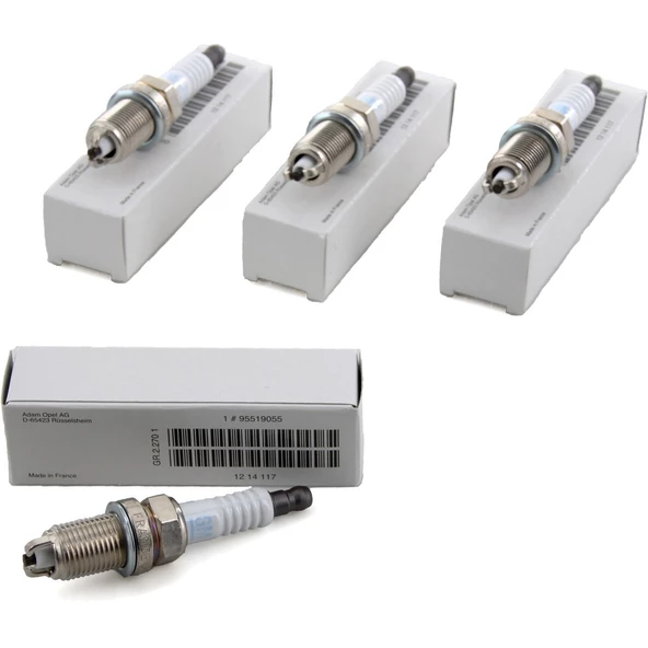 Opel Astra F 1.4 1.6 GM Orjinal Buji 4'lü Takım (Çift Tırnak) ürün görseli 1