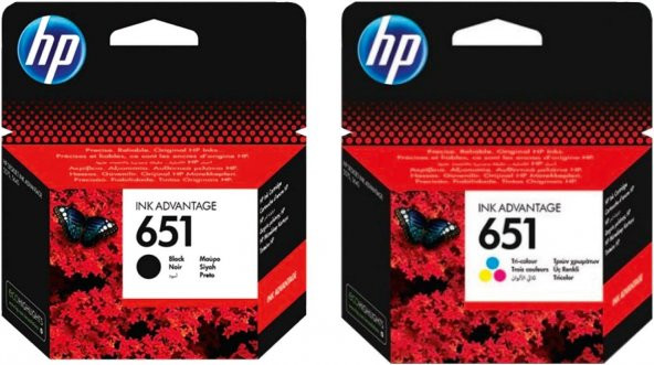 HP 651 Avantaj Paket C2P11A + C2P11A  / HP DeskJet 5645 / 5575