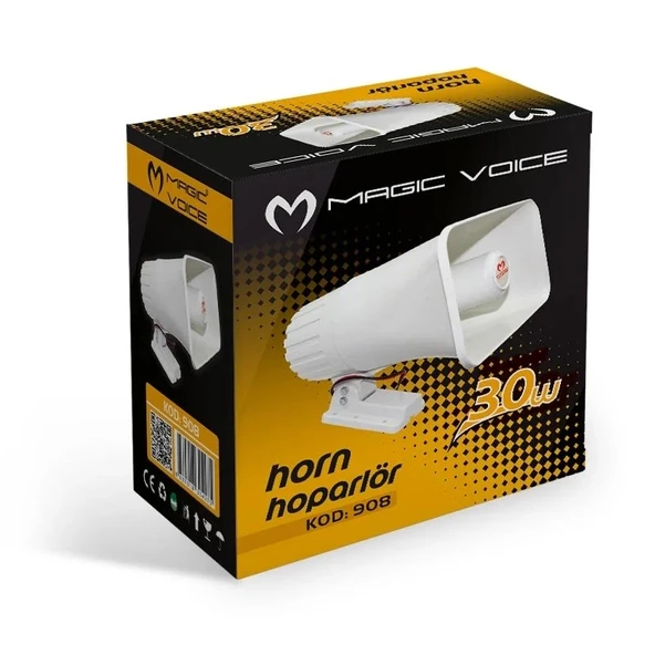 MAGICVOICE MV-908 300 WATT 8 PHM PLASTİK HORN HOPARLÖR - 2