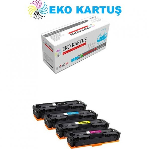 Eko Kartuş Hp Color Laserjet Pro Mfp M283FDW 207A(W2210) Set Chipsiz Muadil Toner ürün görseli