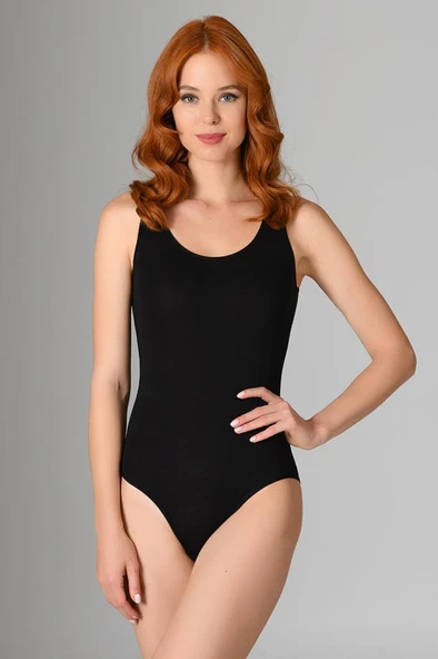 Nbb Bayan Kalın Askılı Çıtçıtlı Body Geniş Askılı Body 2940 - Resim 3