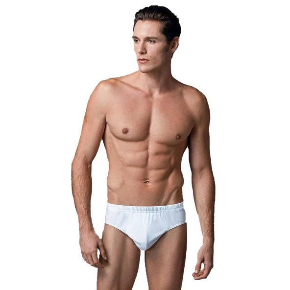 Eros Erkek Slip Külot Yüzde Yüz Pamuk Penye Slip 2'li 034