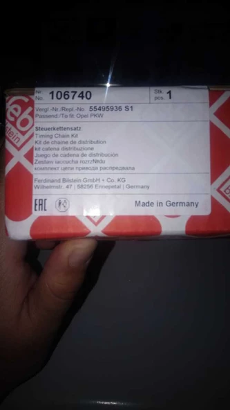 Opel İnsignia A 1.6 Dizel Triger Seti Orjinal Febi,95528472 - Resim 2