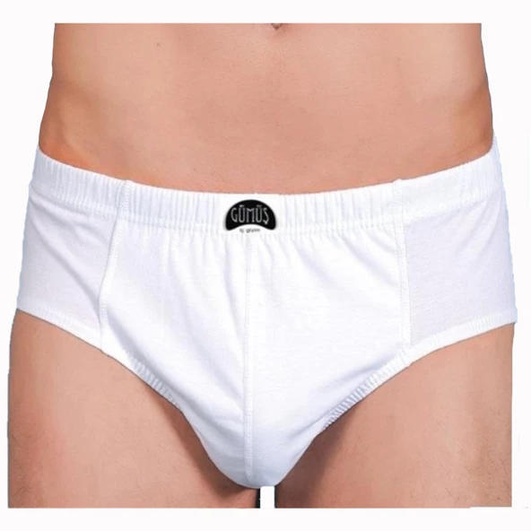 Gümüş Erkek Penye Slip Külot Yüzde Yüz Pamuklu Renk Seçenekli - 2