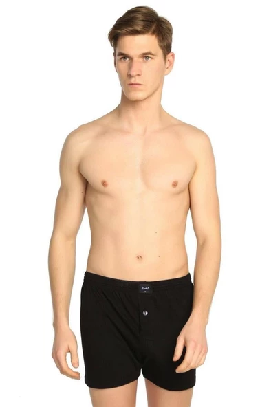 12 li Paket Tutku Erkek Penye Boxer Havlu Bel Düğmeli Baksır - 3