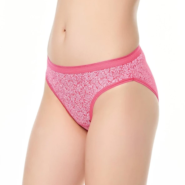 12 li Paket Tutku Bayan Desenli Bikini Külot Standart M Beden - 4