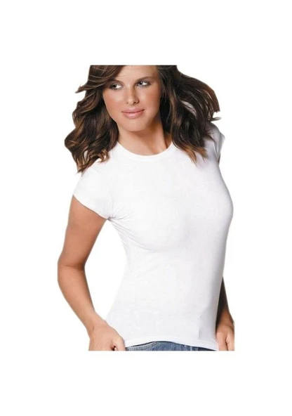 Anıt Bayan Likralı Kısa Kollu Fanila Atlet Body 2124 - Resim 2