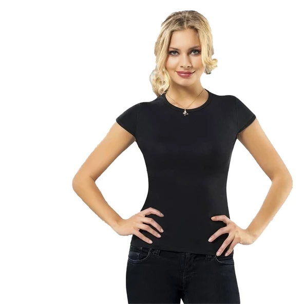 Anıt Bayan Kısa Kol Atlet Body Viskon Kumaş 2124