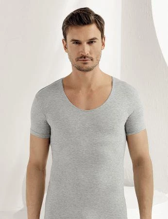 Şahinler Erkek Kısa Kollu Likralı Süprem Atlet ME085 - Resim 2