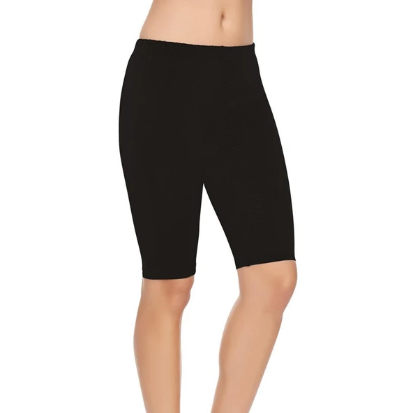 Tutku Bayan Diz Üstü Penye Tayt Pamuklu Rahat Tayt - Resim 2