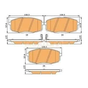 Kia Carens 00-06 / Ceed 06-12  Ön Fren Balata Seti ürün görseli 1