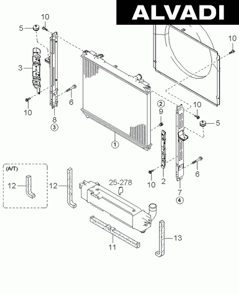 Sorento 03-07 Radyatör Fan Plastiği,253503E000