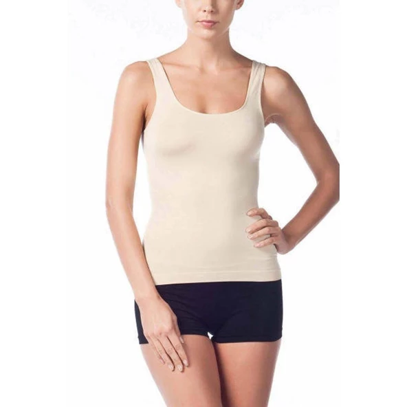 Miss Fit Bayan Kalın Askılı Geniş Askılı Atlet 1601 - Resim 2