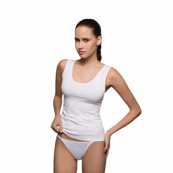 Kom Kadın Geniş Askılı Atlet Basic Singlet Atlet