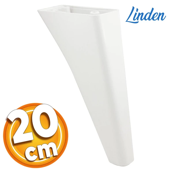 Linden Lüks Mobilya Kanepe Tv Ünitesi Koltuk Ayağı 20 Cm Beyaz Konsol Ayakları