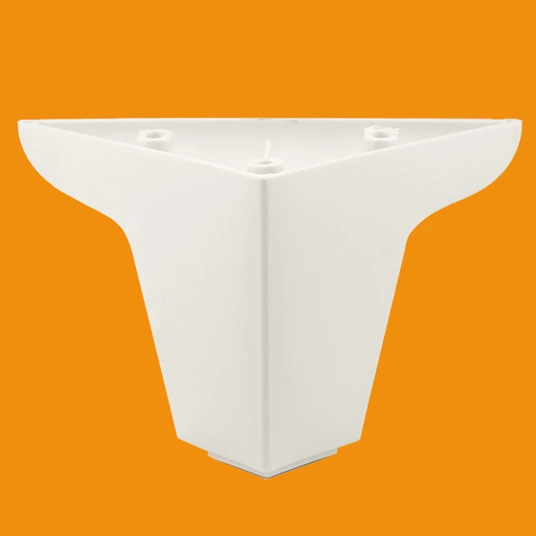 Zakkum Lüks Mobilya Kanepe Sehpa Puf Koltuk Ayağı 10 Cm Beyaz Yatak Baza Ayakları - 7