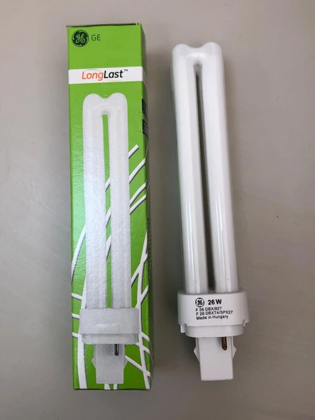 10 Adet GENERAL ELC . Plc Lamba 26w/827 2p 2700 K 1800 Lümen Sarı Boy:16.5cm ( 10w-13w-18w Yerine Olmaz ) ürün görseli 1