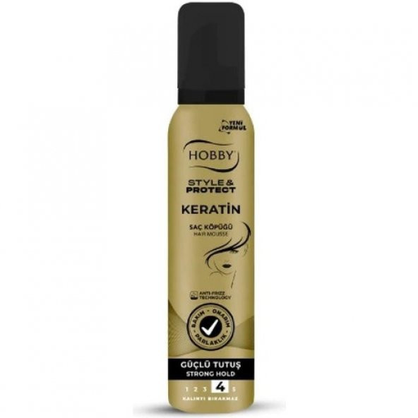Hobby Saç Köpüğü Keratin Güçlü Tutuş 150ml